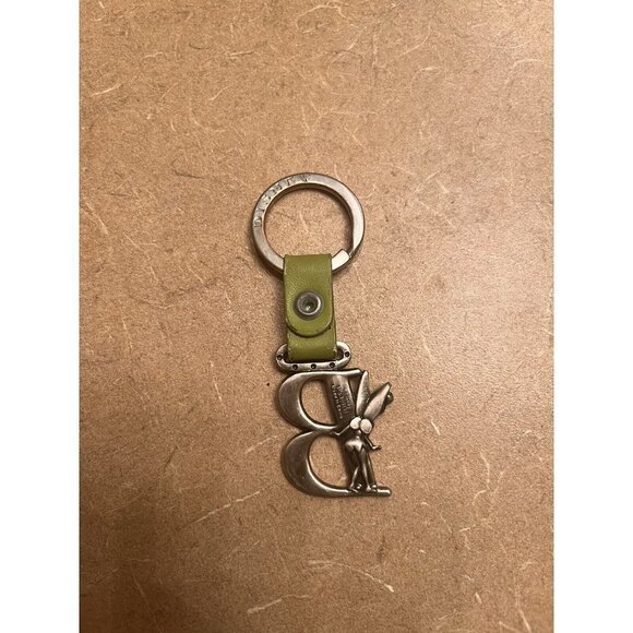 Disney Tinker Bell Letter B Pewter Pan Keychain Chain Keyring - Picture 6 of 6